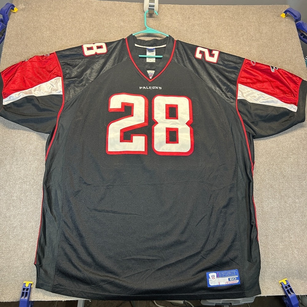 Atlanta Falcons Warrick Dunn Jersey Size 60 Black Reebok On-Field #28